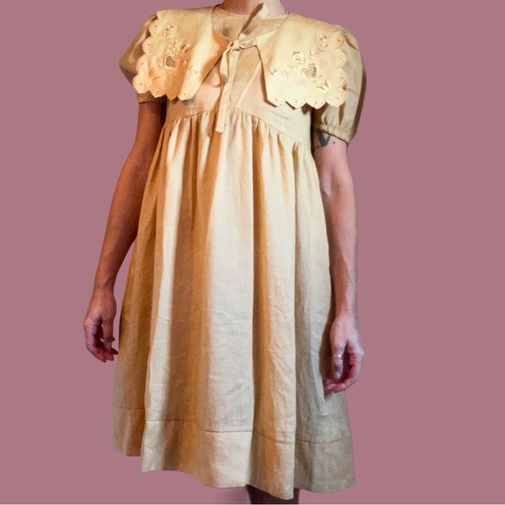 Unlogical Poem babydoll dress with collar